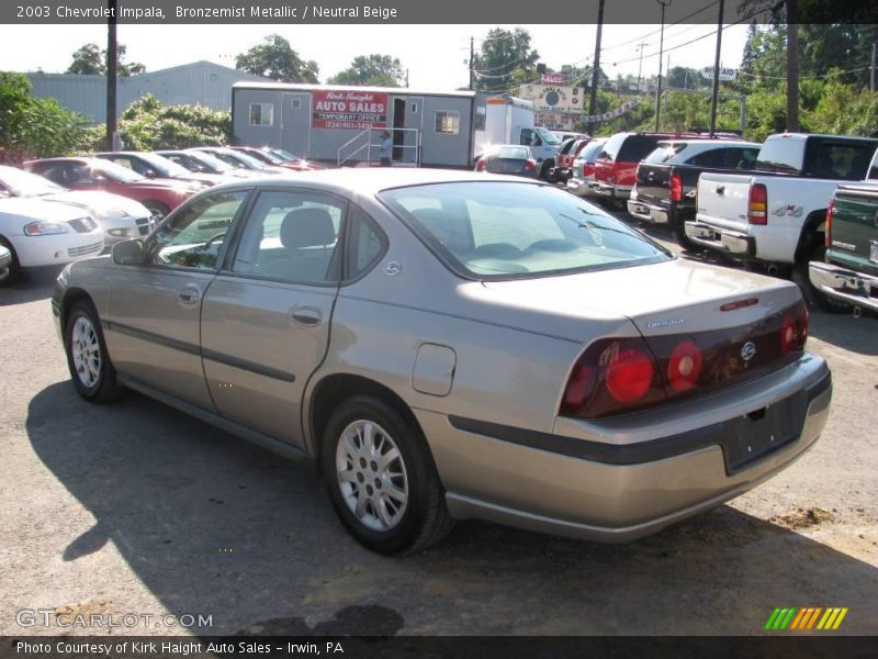 Bronzemist Metallic / Neutral Beige 2003 Chevrolet Impala