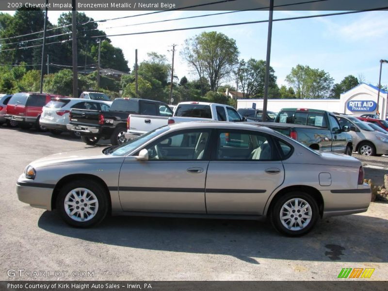 Bronzemist Metallic / Neutral Beige 2003 Chevrolet Impala