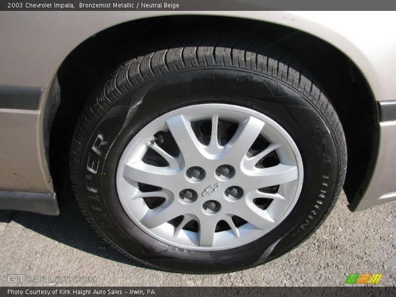 Bronzemist Metallic / Neutral Beige 2003 Chevrolet Impala