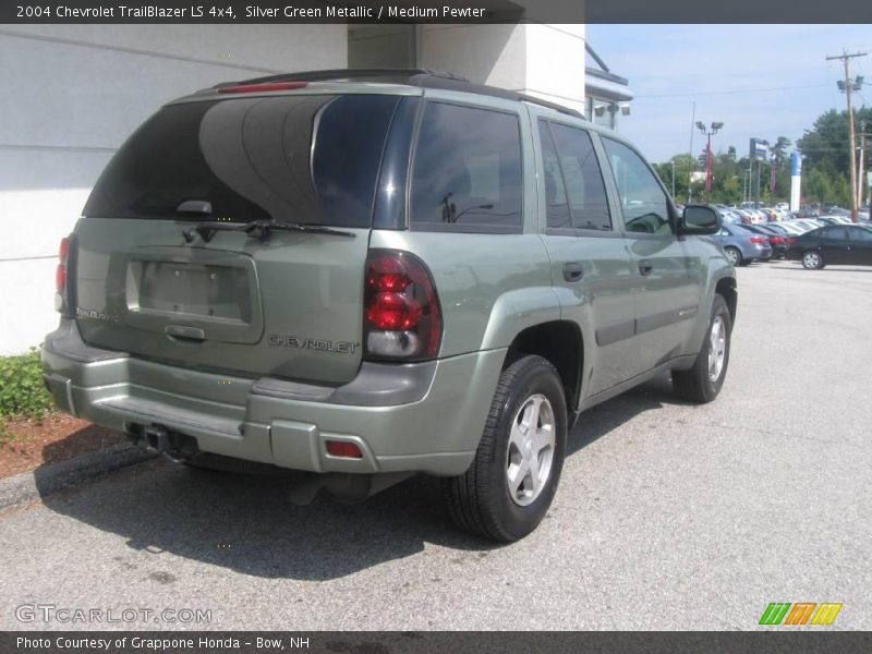 Silver Green Metallic / Medium Pewter 2004 Chevrolet TrailBlazer LS 4x4