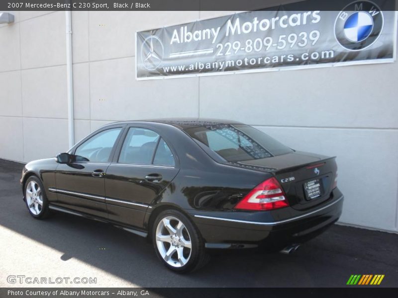 Black / Black 2007 Mercedes-Benz C 230 Sport