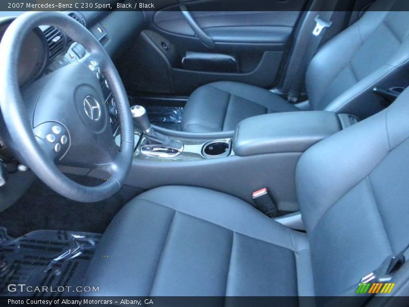 Black / Black 2007 Mercedes-Benz C 230 Sport