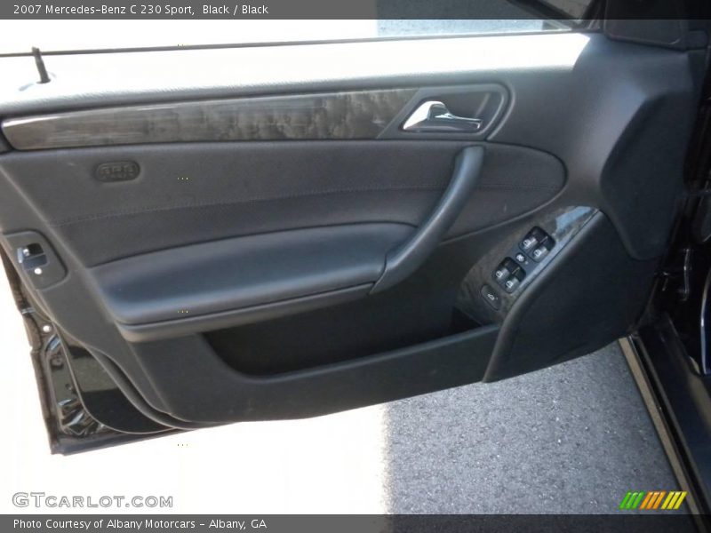 Black / Black 2007 Mercedes-Benz C 230 Sport