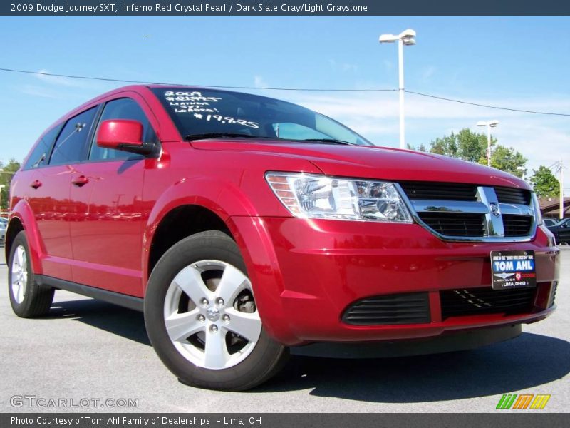 Inferno Red Crystal Pearl / Dark Slate Gray/Light Graystone 2009 Dodge Journey SXT