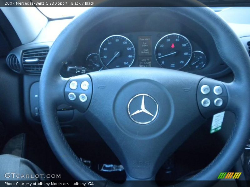 Black / Black 2007 Mercedes-Benz C 230 Sport