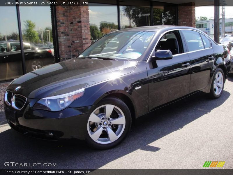 Jet Black / Black 2007 BMW 5 Series 525i Sedan