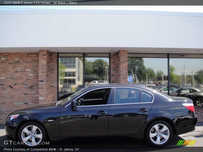 Jet Black / Black 2007 BMW 5 Series 525i Sedan