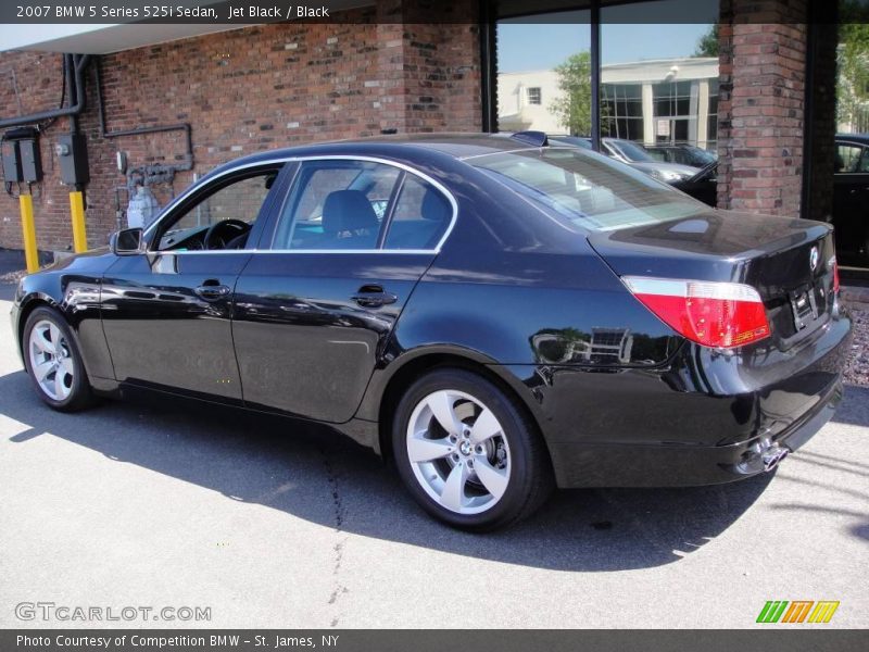 Jet Black / Black 2007 BMW 5 Series 525i Sedan