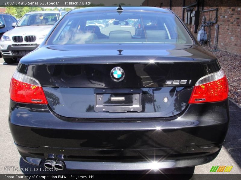 Jet Black / Black 2007 BMW 5 Series 525i Sedan