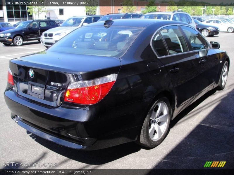 Jet Black / Black 2007 BMW 5 Series 525i Sedan