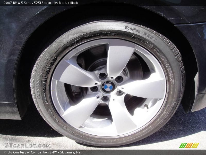 Jet Black / Black 2007 BMW 5 Series 525i Sedan