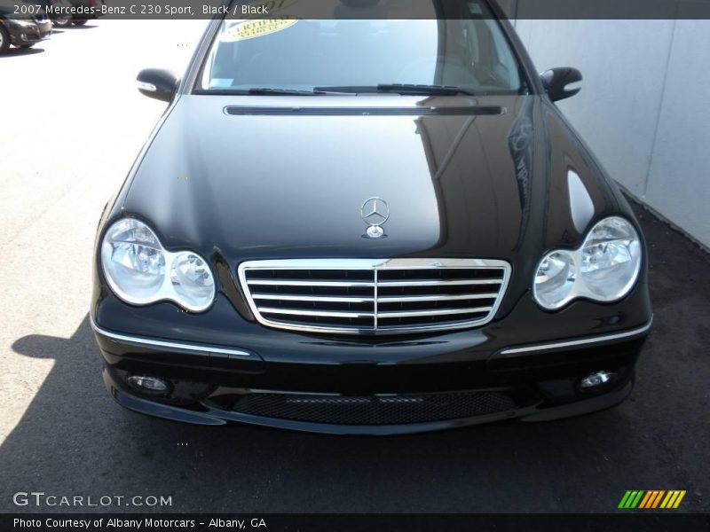 Black / Black 2007 Mercedes-Benz C 230 Sport