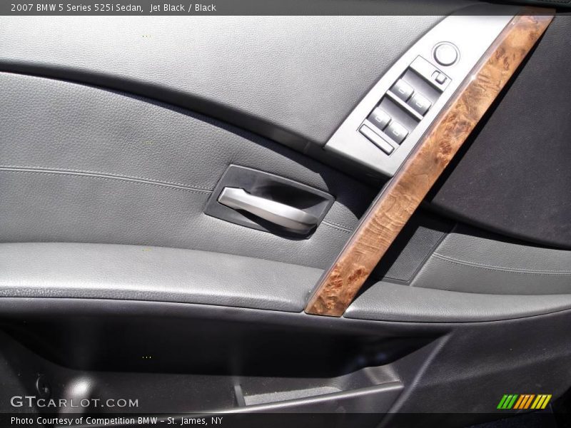 Jet Black / Black 2007 BMW 5 Series 525i Sedan