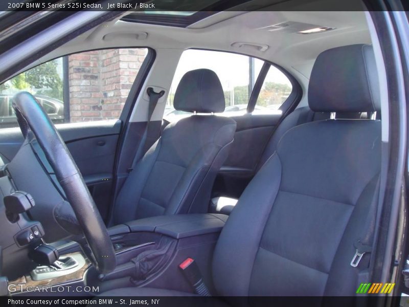 Jet Black / Black 2007 BMW 5 Series 525i Sedan