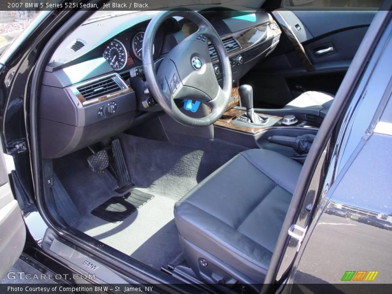 Jet Black / Black 2007 BMW 5 Series 525i Sedan