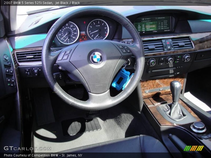 Jet Black / Black 2007 BMW 5 Series 525i Sedan