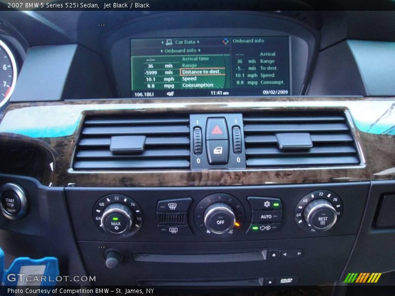 Jet Black / Black 2007 BMW 5 Series 525i Sedan