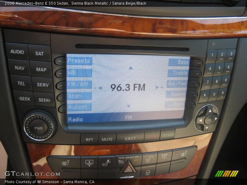 Sienna Black Metallic / Sahara Beige/Black 2008 Mercedes-Benz E 350 Sedan