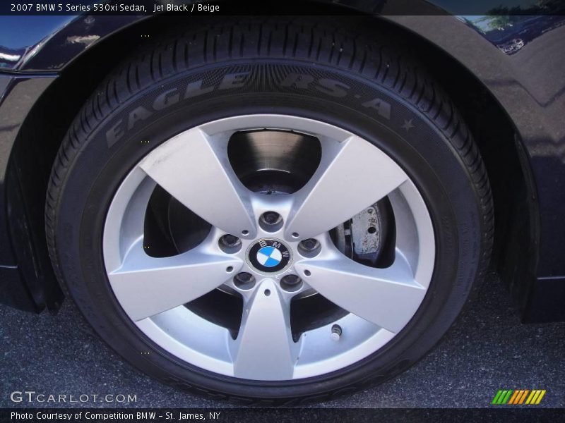 Jet Black / Beige 2007 BMW 5 Series 530xi Sedan