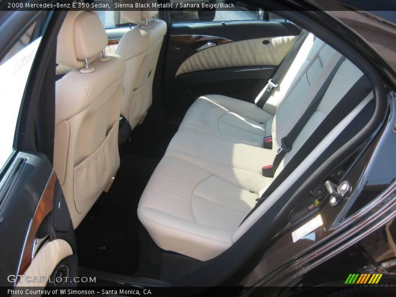 Sienna Black Metallic / Sahara Beige/Black 2008 Mercedes-Benz E 350 Sedan