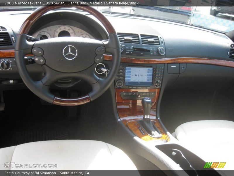 Sienna Black Metallic / Sahara Beige/Black 2008 Mercedes-Benz E 350 Sedan