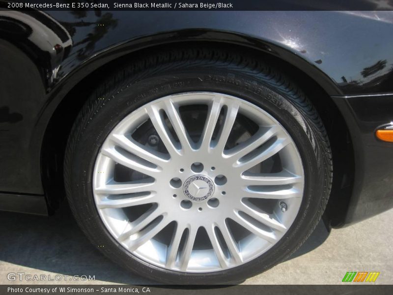 Sienna Black Metallic / Sahara Beige/Black 2008 Mercedes-Benz E 350 Sedan