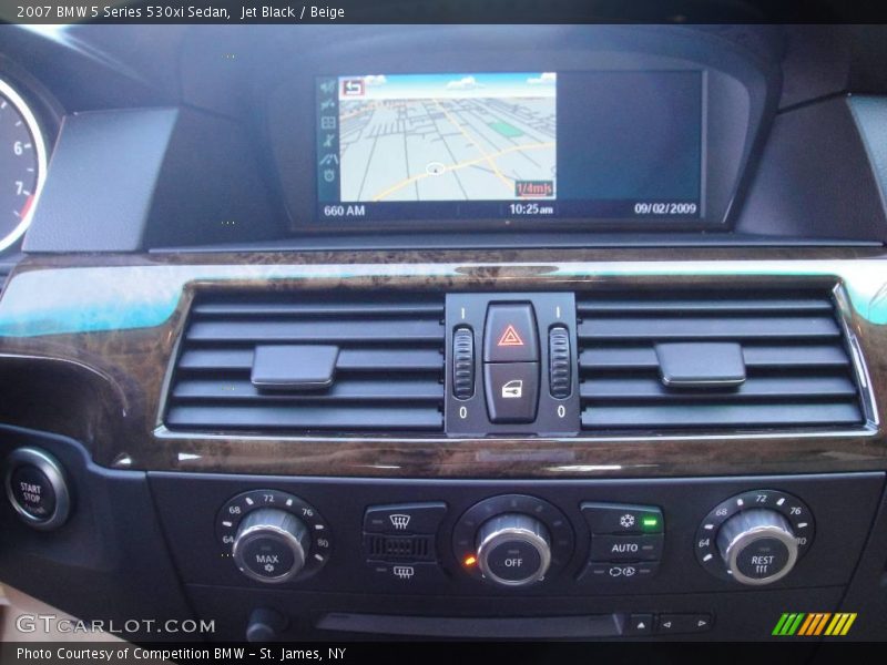 Jet Black / Beige 2007 BMW 5 Series 530xi Sedan