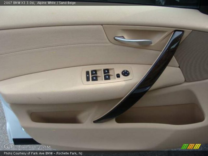 Alpine White / Sand Beige 2007 BMW X3 3.0si