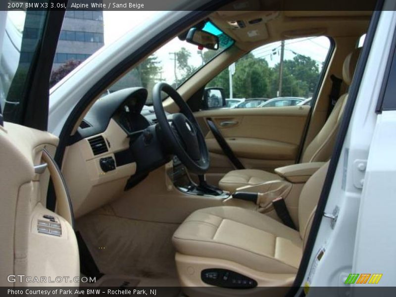 Alpine White / Sand Beige 2007 BMW X3 3.0si