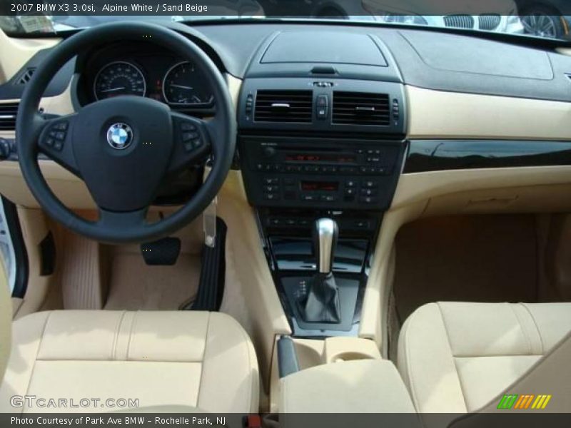 Alpine White / Sand Beige 2007 BMW X3 3.0si