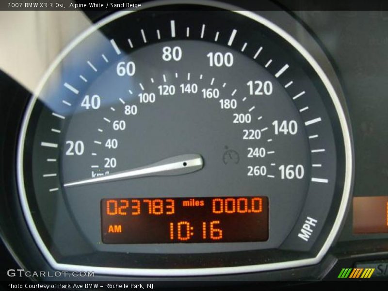 Alpine White / Sand Beige 2007 BMW X3 3.0si