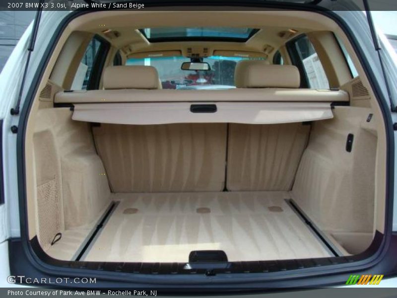Alpine White / Sand Beige 2007 BMW X3 3.0si