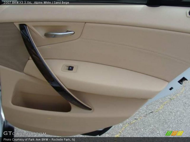 Alpine White / Sand Beige 2007 BMW X3 3.0si