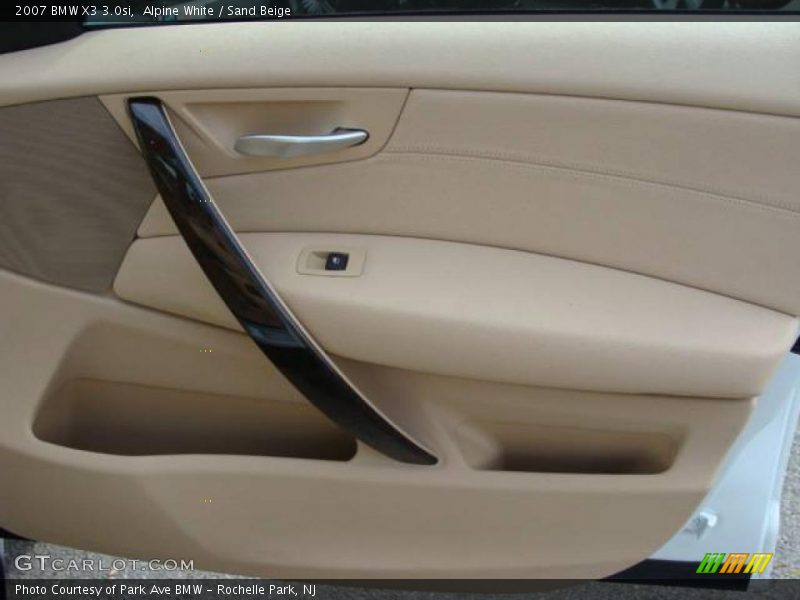 Alpine White / Sand Beige 2007 BMW X3 3.0si
