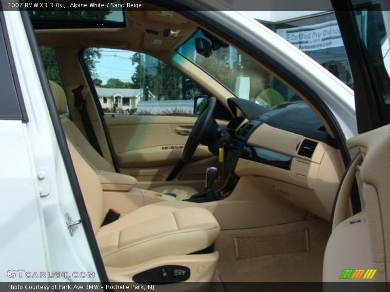 Alpine White / Sand Beige 2007 BMW X3 3.0si