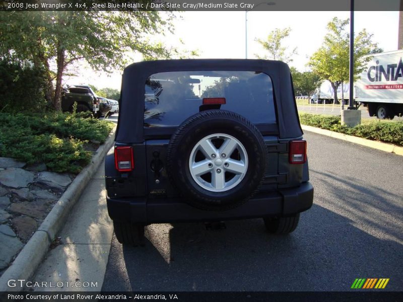 Steel Blue Metallic / Dark Slate Gray/Medium Slate Gray 2008 Jeep Wrangler X 4x4