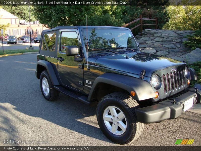 Steel Blue Metallic / Dark Slate Gray/Medium Slate Gray 2008 Jeep Wrangler X 4x4