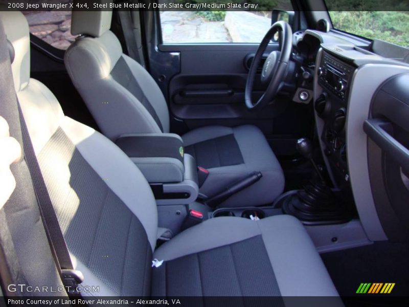 Steel Blue Metallic / Dark Slate Gray/Medium Slate Gray 2008 Jeep Wrangler X 4x4
