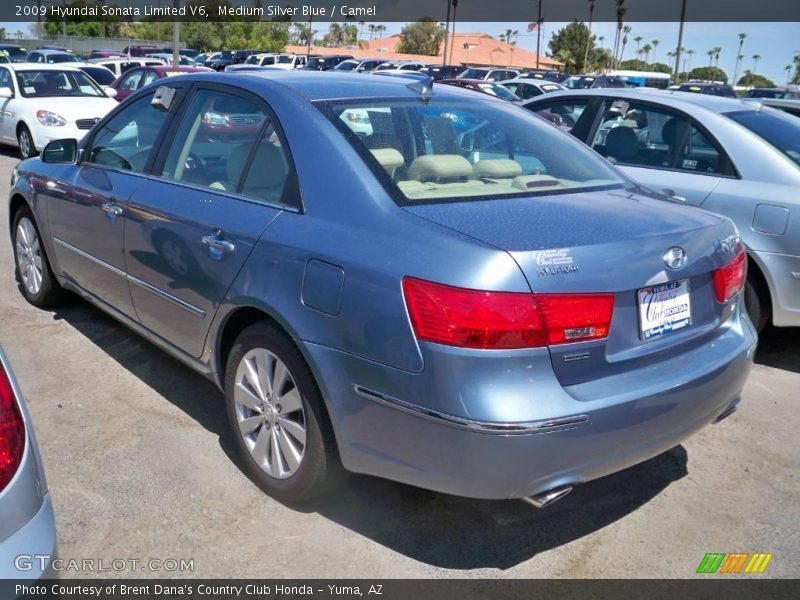 Medium Silver Blue / Camel 2009 Hyundai Sonata Limited V6