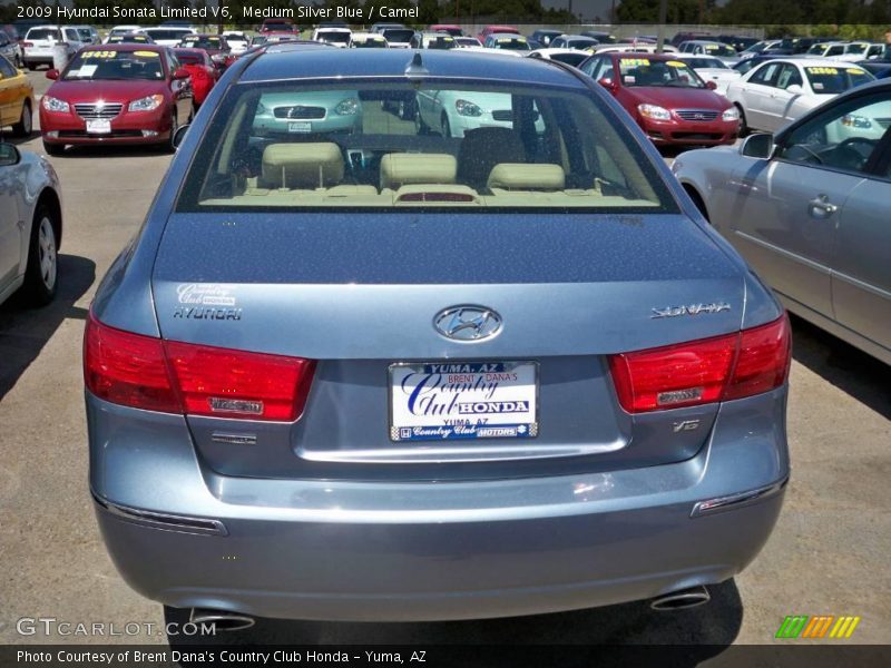 Medium Silver Blue / Camel 2009 Hyundai Sonata Limited V6