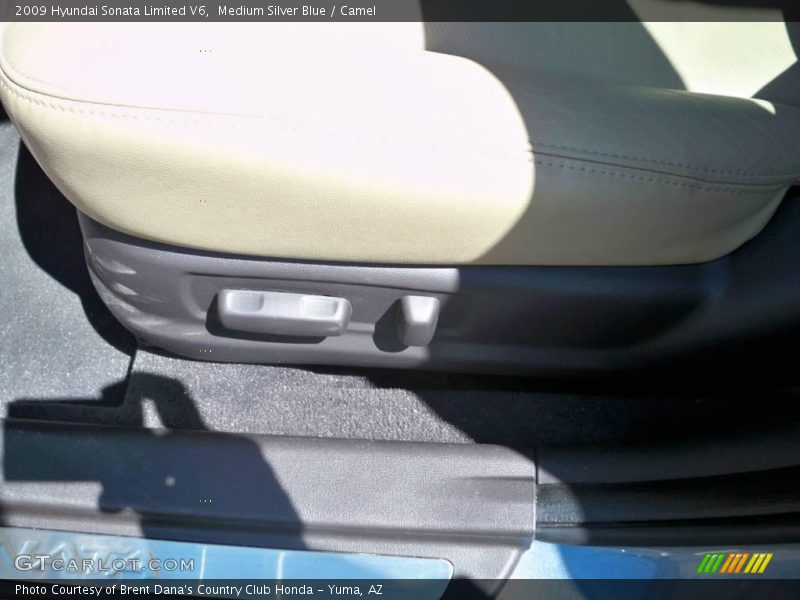Medium Silver Blue / Camel 2009 Hyundai Sonata Limited V6