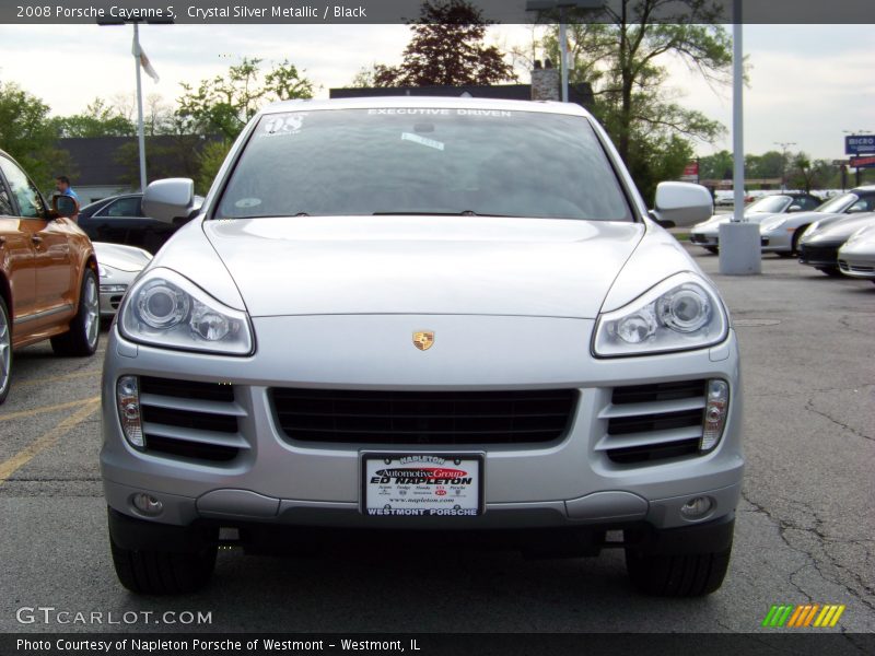 Crystal Silver Metallic / Black 2008 Porsche Cayenne S