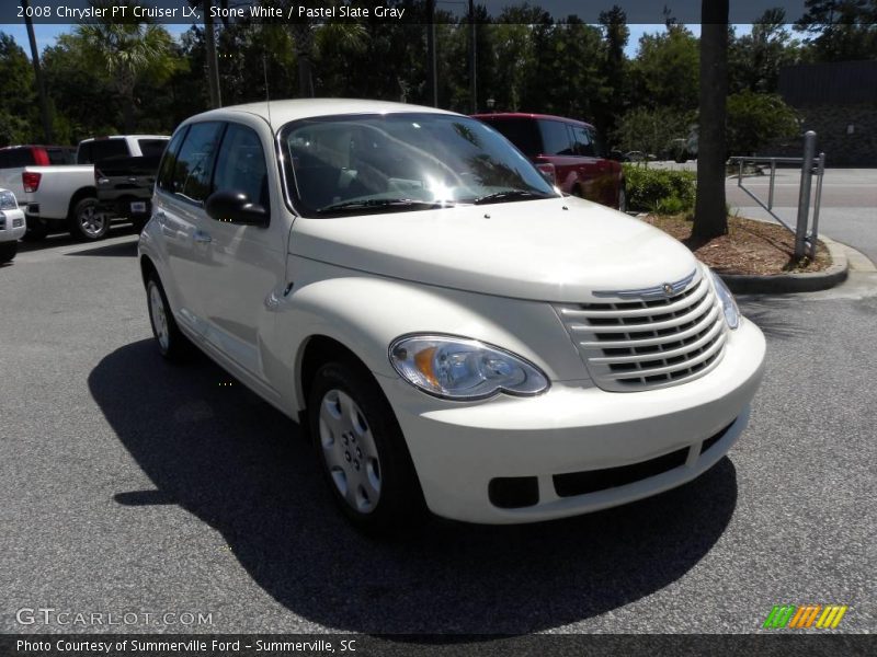 Stone White / Pastel Slate Gray 2008 Chrysler PT Cruiser LX