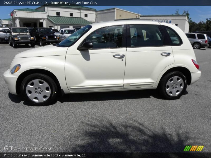 Stone White / Pastel Slate Gray 2008 Chrysler PT Cruiser LX