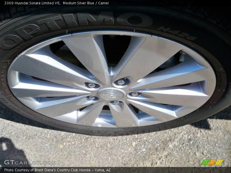 Medium Silver Blue / Camel 2009 Hyundai Sonata Limited V6