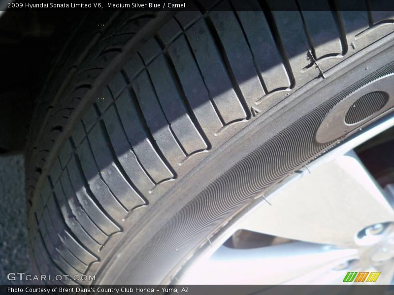 Medium Silver Blue / Camel 2009 Hyundai Sonata Limited V6