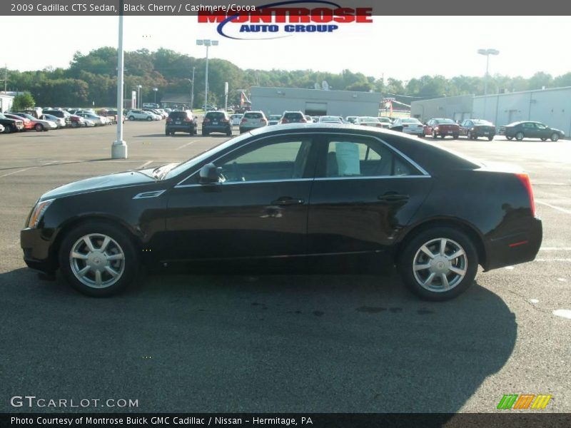 Black Cherry / Cashmere/Cocoa 2009 Cadillac CTS Sedan