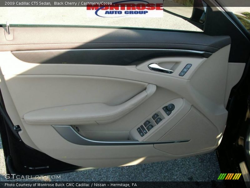 Black Cherry / Cashmere/Cocoa 2009 Cadillac CTS Sedan