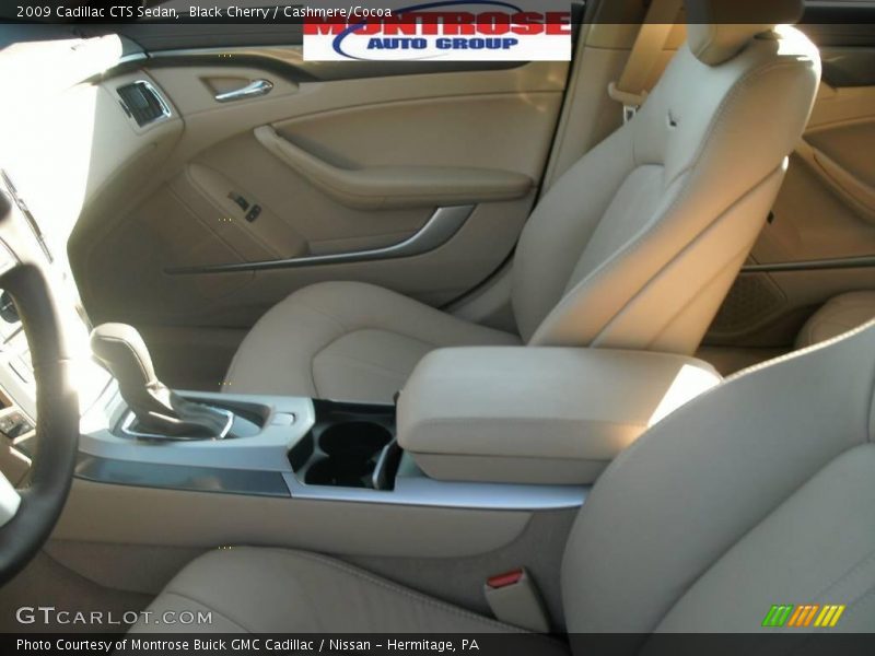 Black Cherry / Cashmere/Cocoa 2009 Cadillac CTS Sedan