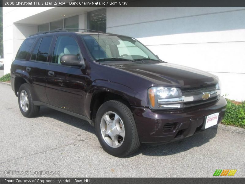 Dark Cherry Metallic / Light Gray 2008 Chevrolet TrailBlazer LS 4x4
